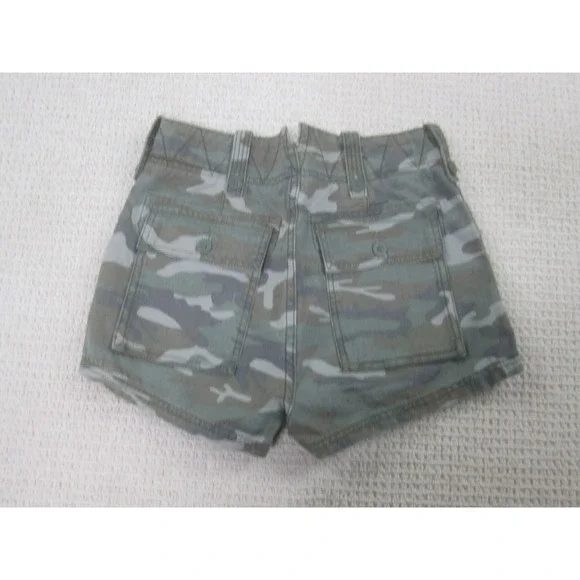 Free People Womens Shorts 2 Camo‎ Camouflage Casual Cotton - Picture 7 of 10